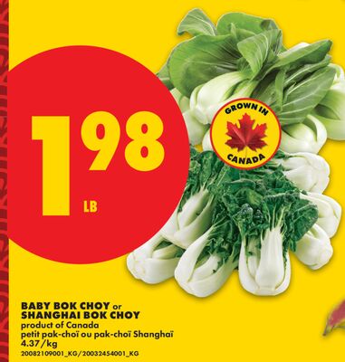 BABY BOK CHOY or SHANGHAI BOK CHOY