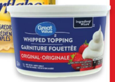Great Value whipped topping 1 L