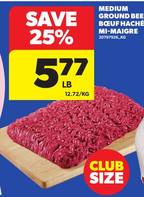 MEDIUM GROUND BEEF