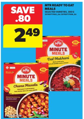 MTR READY TO EAT MEALS, 300 G