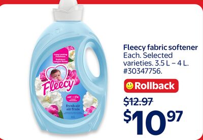 Fleecy fabric softener