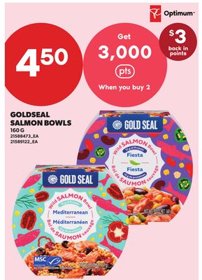 GOLDSEAL SALMON BOWLS, 160 G
