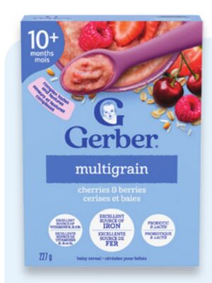 Gerber multigrain baby cereal