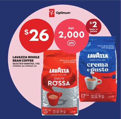 LAVAZZA WHOLE BEAN COFFEE, 1 KG