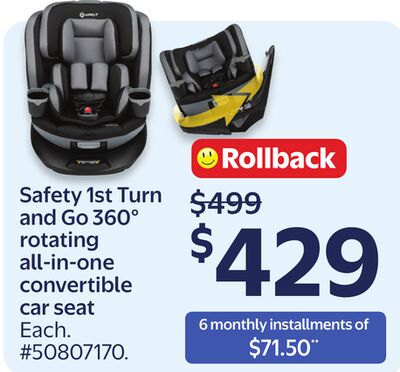 Safety 1st Turn and Go 360° rotating all-in-one convertible car seat