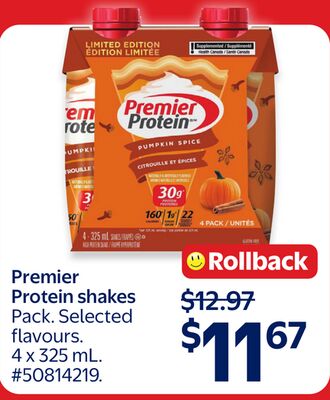 Premier Protein shakes