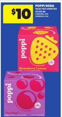 POPPI SODA, 4X355 ML
