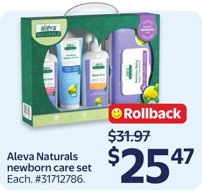 Aleva Naturals newborn care set