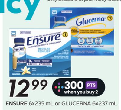 ENSURE 6x235 mL or GLUCERNA 6x237 mL - Big Earn