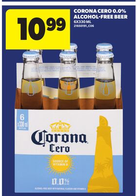 CORONA CERO 0.0% ALCOHOL-FREE BEER, 6X330 ML
