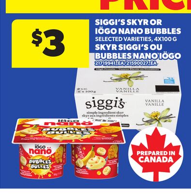 SIGGI'S SKYR OR IÖGO NANO BUBBLES, 4X100 G