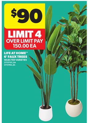 LIFE AT HOME™ 6' FAUX TREES