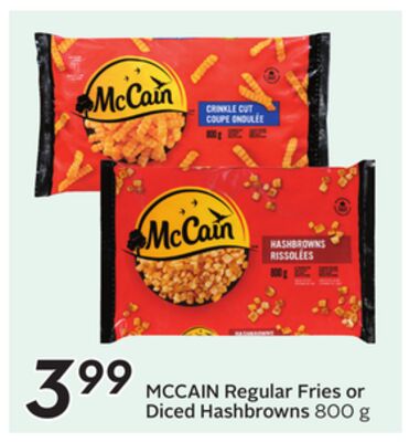 Regular Fries or Diced Hashbrowns