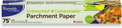Alcan aluminum foil 60' or 100' or Reynolds compostable parchment paper 75'