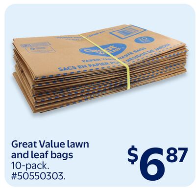 Great Value lawn and leaf bags