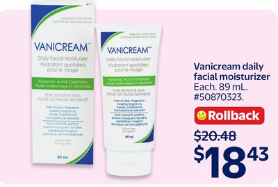 Vanicream daily facial moisturizer