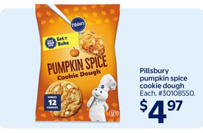 Pillsbury pumpkin spice cookie dough
