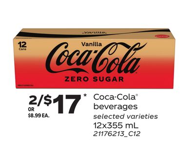 COCA-COLA® BEVERAGES, 12x355 mL