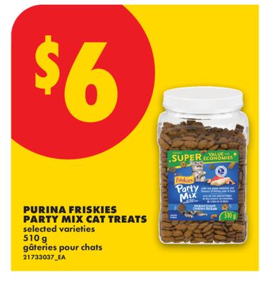 PURINA FRISKIES PARTY MIX CAT TREATS, 510 g