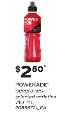 POWERADE® BEVERAGES, 710 ML