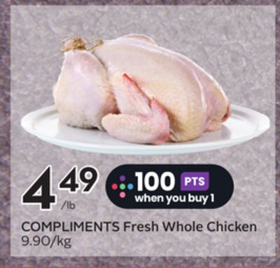 COMPLIMENTS Fresh Whole Chicken