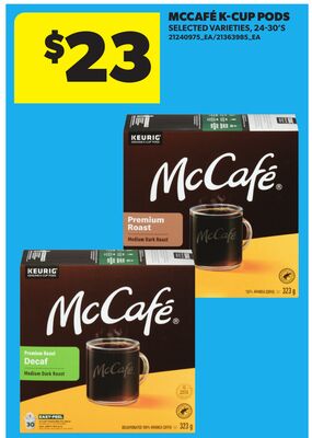 MCCAFÉ® K-CUP PODS, 24-30'S