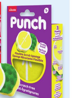 Vileda Punch scrub sponge