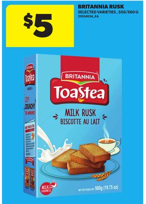 BRITANNIA RUSK, 550/560 G
