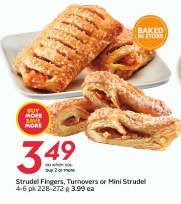 Strudel Fingers, Turnovers or Mini Strudel - Apple Fest