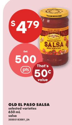OLD EL PASO SALSA, 650 mL