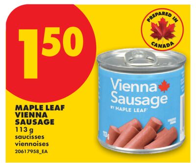 MAPLE LEAF VIENNA SAUSAGE, 113 g