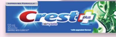 Crest toothpaste