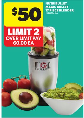 NUTRIBULLET MAGIC BULLET 17 PIECE BLENDER