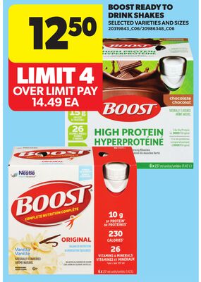 BOOST READY TO DRINK SHAKES