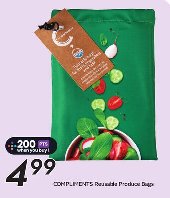 COMPLIMENTS Reusable Produce Bags - Big Earn