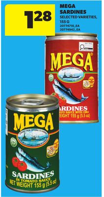 MEGA SARDINES, 155 G