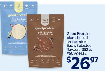 Good Protein plant-based shake mixes