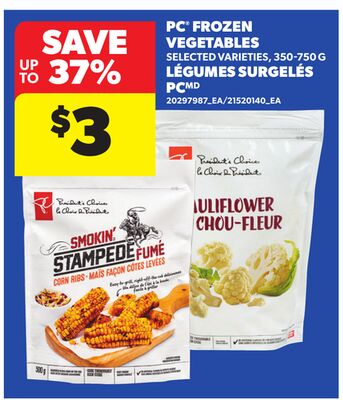 PC® FROZEN VEGETABLES, 350-750 G