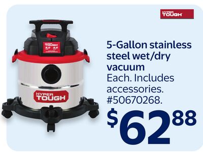 5-Gallon stainless steel wet/dry vacuum