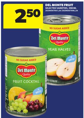DEL MONTE FRUIT, 398 ML