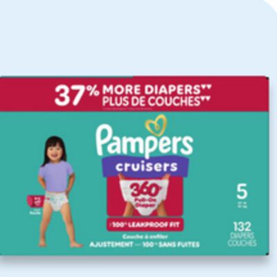 Pampers value pack Swaddlers or Cruisers 360° diapers