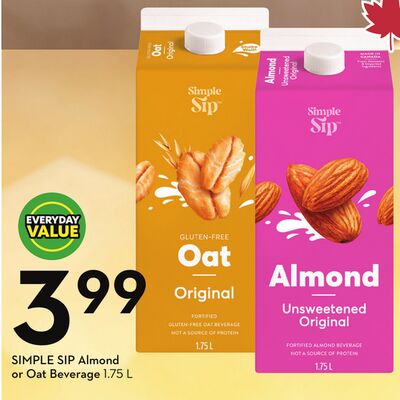 Almond or Oat Beverage