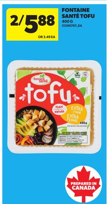 FONTAINE SANTÉ TOFU, 400 G