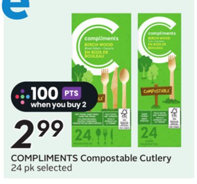 COMPLIMENTS Compostable Cutlery