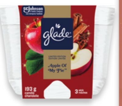 Glade scented 3-wick candle