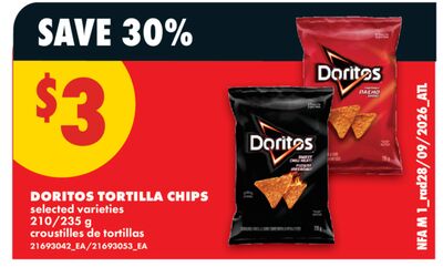 DORITOS TORTILLA CHIPS, 210/235 g