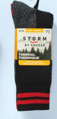 Adults' thermal socks