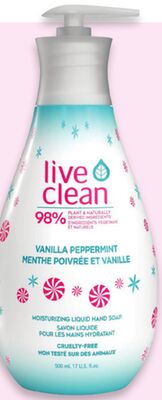 Live Clean holiday hand soap