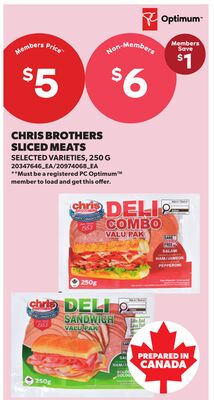 CHRIS BROTHERS SLICED MEATS, 250 G