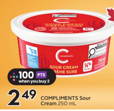 COMPLIMENTS Sour Cream